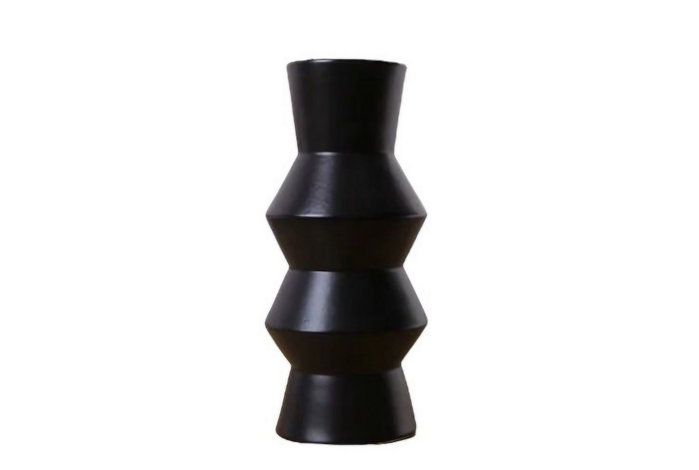Aberto Design Jarrón de Cerámica Negro CY0207 Aberto Design Jarrón de Cerámica Negro CY0207